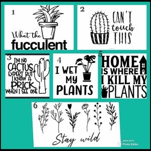 Custom plant apparel
